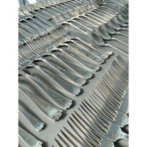 195pc Gorham Etruscan 1913 Sterling Silver Flatware Art Deco Nouveau Greek Key